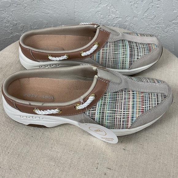 Easy Spirit Travelport Mule Sneaker Sports Clog in Natural Multi Size 6 - Picture 7 of 11